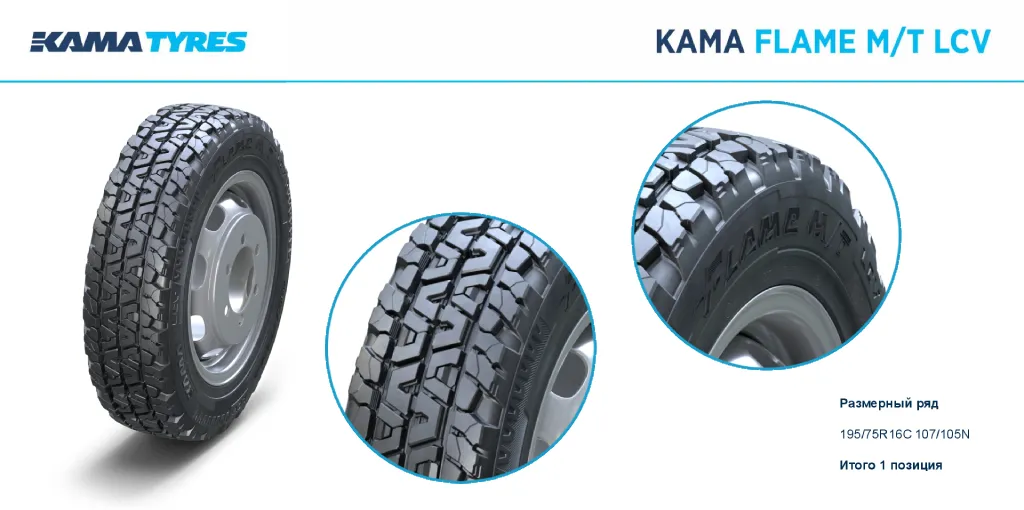 Линейка шин повышенной проходимости KAMA FLAME Линейка шин повышенной проходимости KAMA FLAME